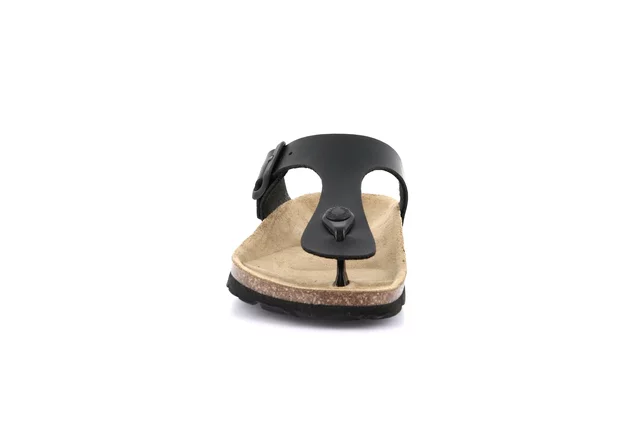 Flip-Flop-Slipper aus Kork CB0926 - SCHWARZ | Grünland Junior