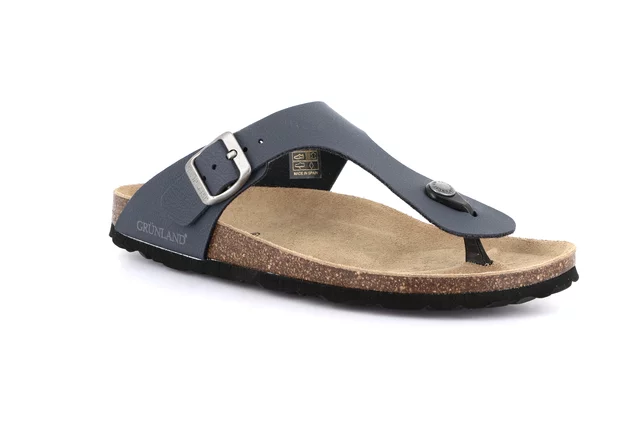 Flip-Flop-Slipper aus Kork CB0927 - blau