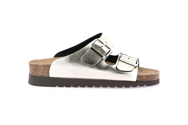 Eco-friendly slipper in natural cork | HOLA CB0972 - CHAMPAGNE | Grünland