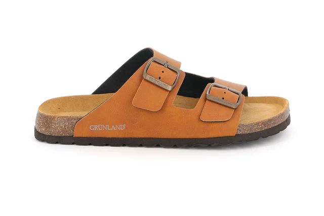 Sandale mit doppeltem Schnalle und Re-Soft Fußbett | BOBO CB0974 - CUOIO | Grünland