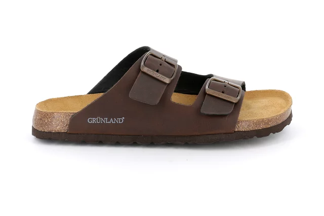 Sandale mit doppeltem Schnalle und Re-Soft Fußbett | BOBO CB0974 - TESTA DI MORO | Grünland