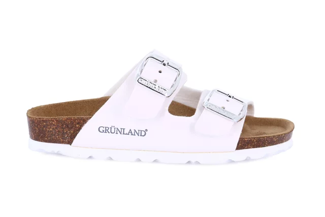 Double buckle slipper\n\n\n \n\n  CB1462 - WHITE | Grünland Junior