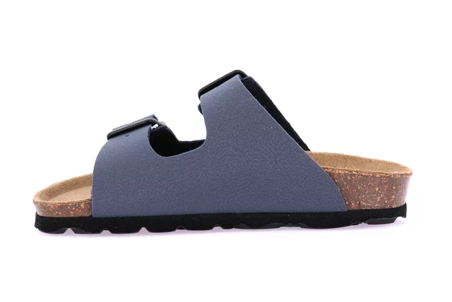 Double buckle slipper for children | LUCE CB1537 - BLUE | Grünland Junior