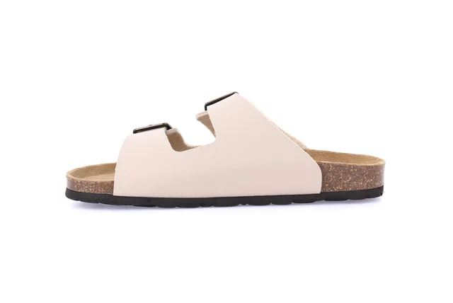 Double buckle slipper | SARA CB1557 - BEIGE | Grünland