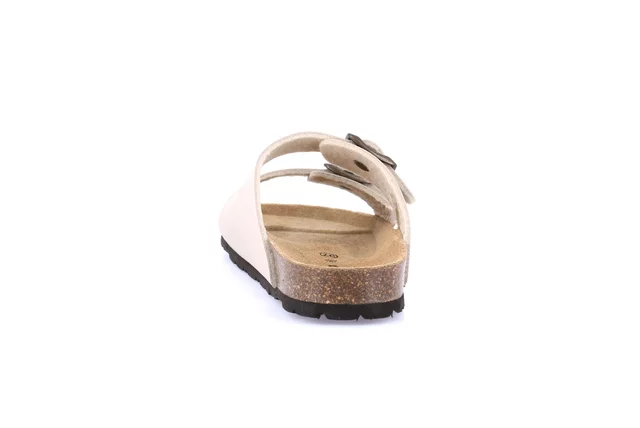 Double buckle slipper | SARA CB1557 - BEIGE | Grünland