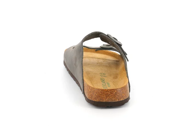 Doppelband-Sandale mit metallfreien Schnallen | BOBO CB1631 - ANTRACITE | Grünland