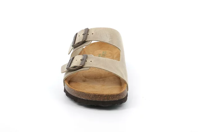 Doppelband-Sandale mit metallfreien Schnallen | BOBO CB1631 - BEIGE | Grünland