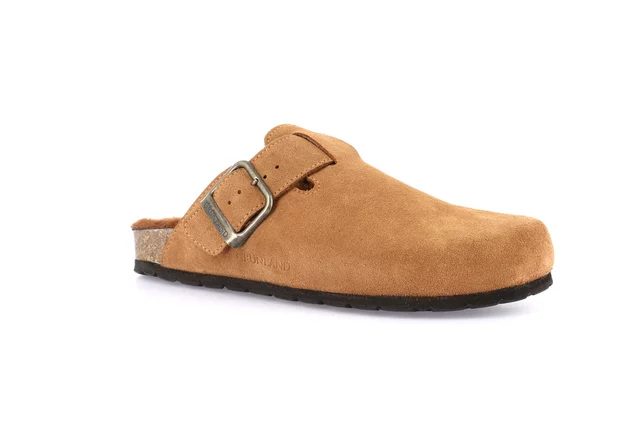 Suede slipper | SARA CB2000 - BROWN | Grünland