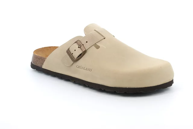 BOBO | Closed toe slipper in greased leather CB2224 - BEIGE | Grünland