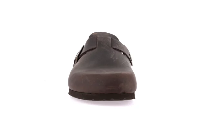 BOBO | Closed toe slipper in greased leather CB2224 - MOGANO | Grünland