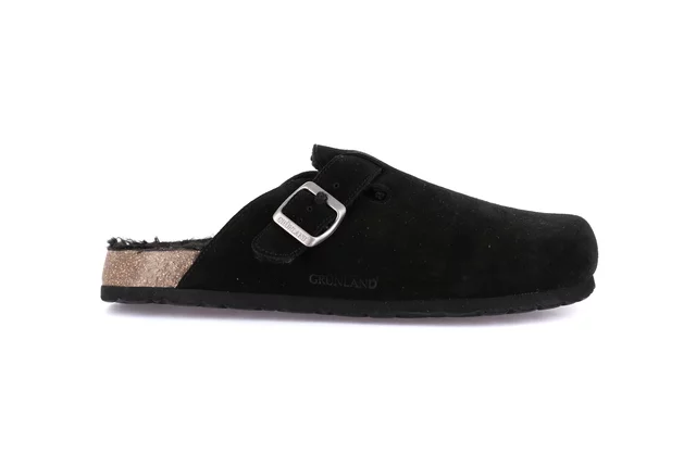 Sabot peluche for men | BOBO CB2247 - BLACK | Grünland