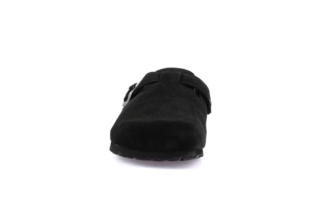 Sabot da uomo peluche | BOBO CB2247 - NERO | Grünland