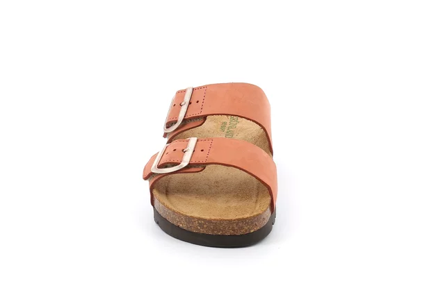 HOLA Sandale mit zweifarbiger Doppelschnalle CB2249 - MATTONE | Grünland