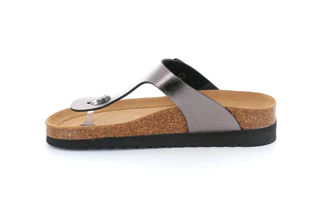 Flip-flops HOLA with soft insole CB2430 - ANTRACITE | Grünland