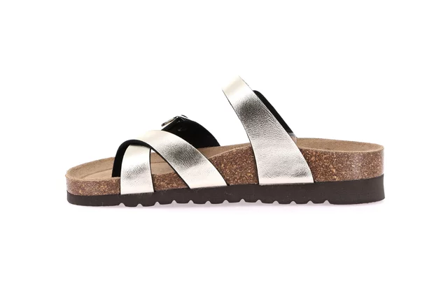 Eco-friendly slipper in natural cork | HOLA CB2438 - CHAMPAGNE | Grünland