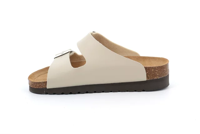 Double buckle slipper for women CB2445 - BEIGE | Grünland