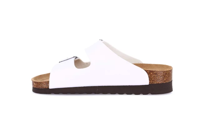 Double buckle slipper for women CB2445 - WHITE | Grünland