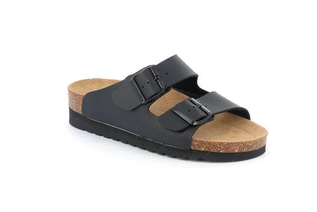 Doppelschnalle Sandale für Frauen CB2445 - schwarz