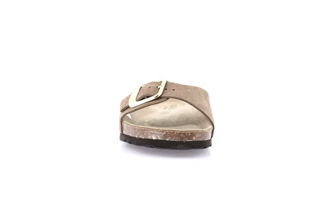 Single band slipper in suede | SARA CB2633 - TORTORA | Grünland