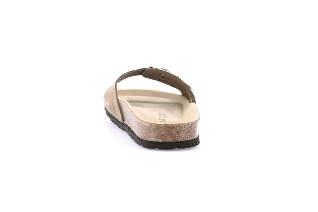 Single band slipper in suede | SARA CB2633 - TORTORA | Grünland