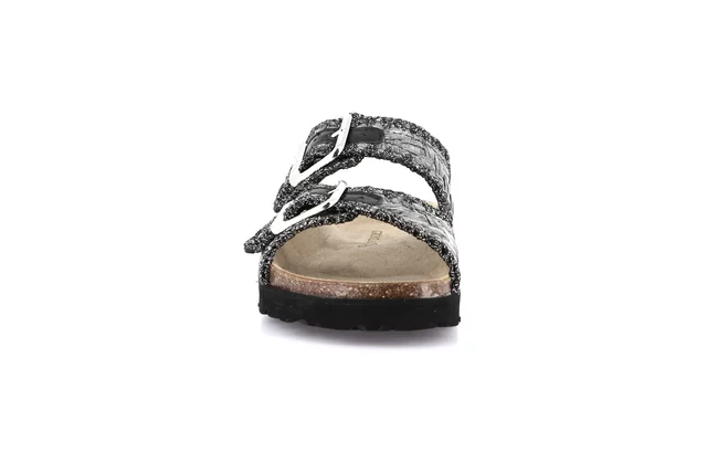 Ciabatta in rafia intrecciata | SASA CB2974 - NERO | Grünland