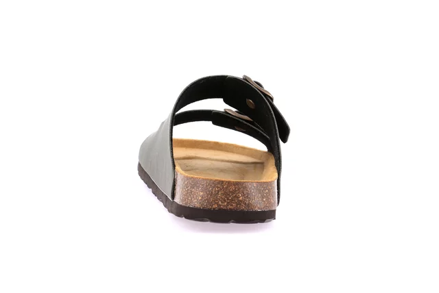Double buckle slipper for Men | BOBO CB3012 - OLIVA | Grünland