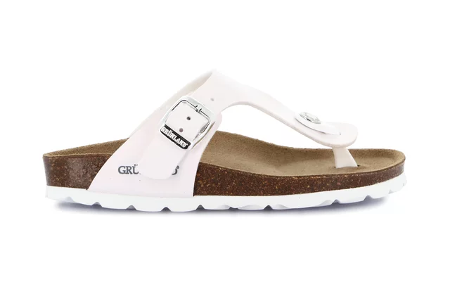 Cork Flip-Flop | LUCE  CB3021 - WHITE | Grünland Junior