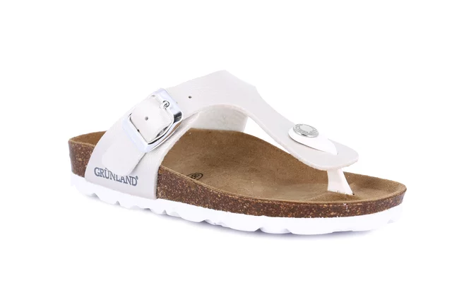 Peraly cork sandal Junior | LUCE CB3022 - perla