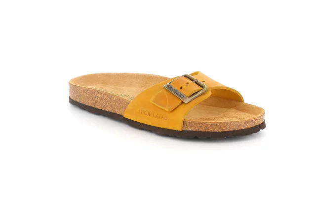 Cork slipper for women | SARA CB3029 - ocra