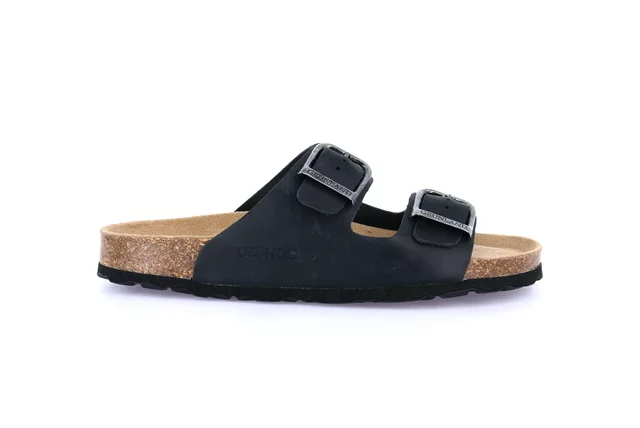 Double band slipper | SARA CB3030 - BLACK | Grünland