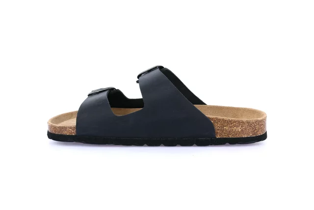 Double band slipper | SARA CB3030 - BLACK | Grünland