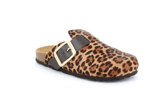 Ciabatta fantasia animalier | SARA CB3095 - beige multi