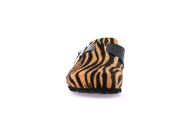 Slipper with animalier pattern | SARA CB3095 - SABBIA-MULTI | Grünland