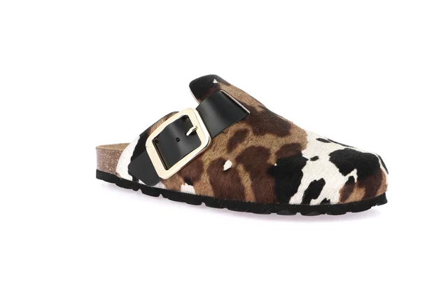 Ciabatta fantasia animalier | SARA CB3095 - tmoro multi