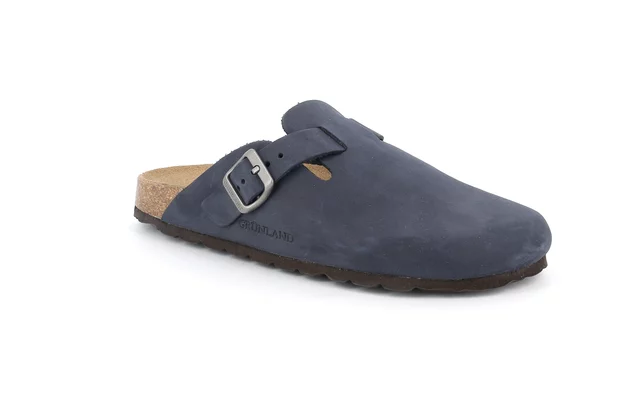 Women's closed toe slipper | SARA CB7018 - BLUE | Grünland