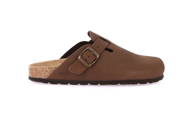 Women's closed toe slipper | SARA CB7018 - BROWN | Grünland