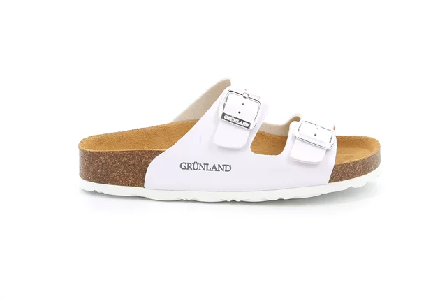 Women's slipper in recycled material | SARA CB9952 - WHITE | Grünland