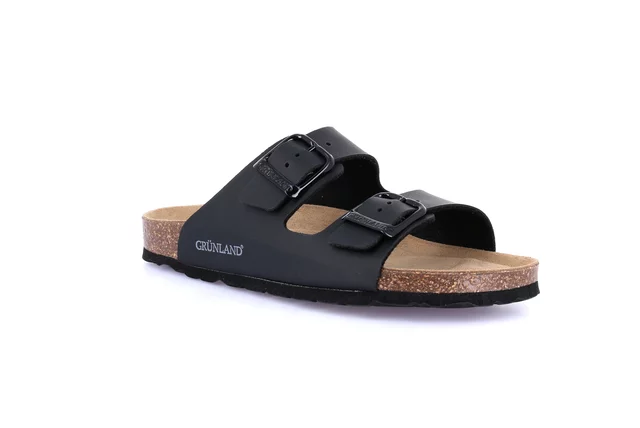 Ciabatta donna in materiale riciclato | SARA CB9952 - NERO-NERO | Grünland