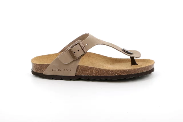 Flip Flop Sandale für Damen | SARA CC0001 - KAKI | Grünland