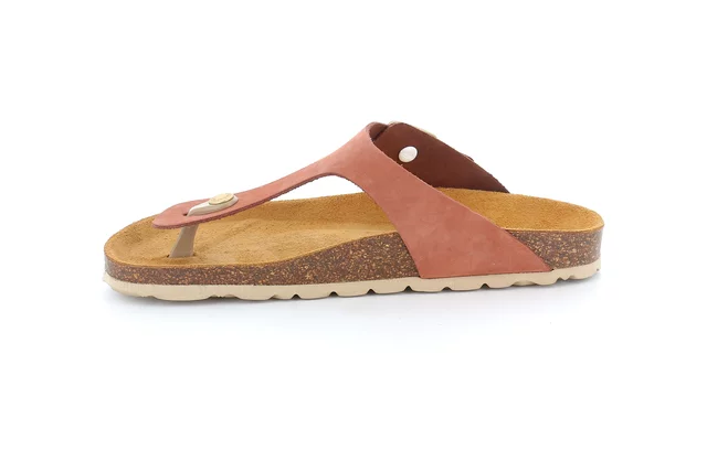 Women's flip flop slipper | SARA CC0001 - ROSA ANTICO | Grünland