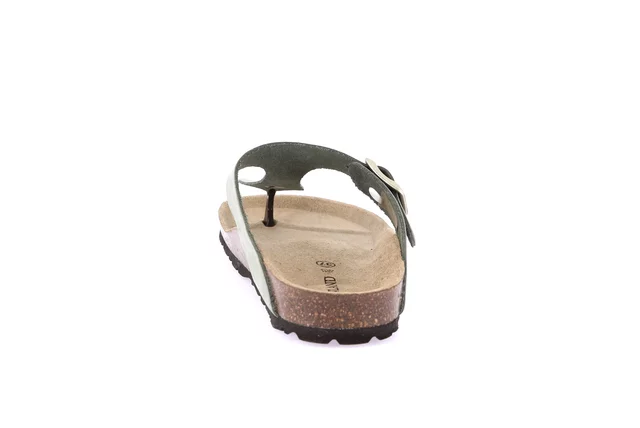 Women's flip flop slipper | SARA CC0001 - SALVIA | Grünland