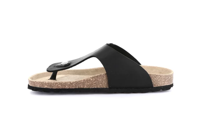 Cork Flip-flop | SARA CC0005 - BLACK | Grünland