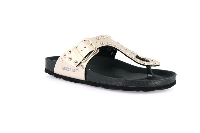 Flip-flops with studs | SARA CC0064 - platino