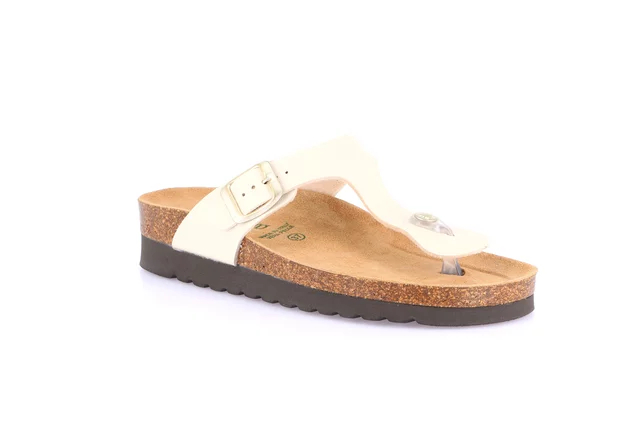 Flip-flop in real cork CC2432 - BEIGE | Grünland