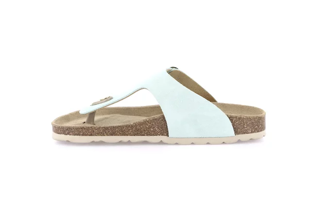 Ciabatta da donna in camoscio | SARA CC2632 - MENTA | Grünland