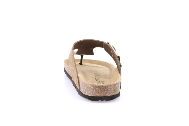 Women's suede slipper | SARA CC2632 - TORTORA | Grünland