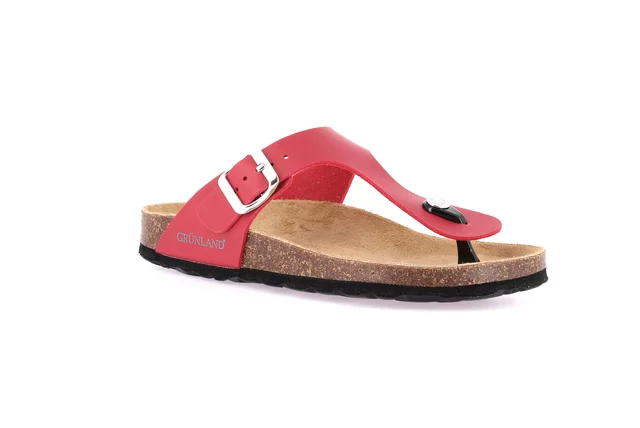 Flip-flop in recycled material | SARA CC4015 - CILIEGIA | Grünland