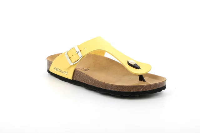 Flip-flop in recycled material | SARA CC4015 - yellow
