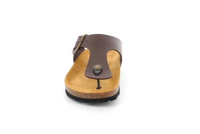 Zehentrenner Sandale mit Re-Soft Innensohle | SARA CC9004 - TESTA DI MORO | Grünland