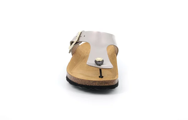 Flip-flop with Re-soft cork insole | SARA CC9006 - BRONZO | Grünland